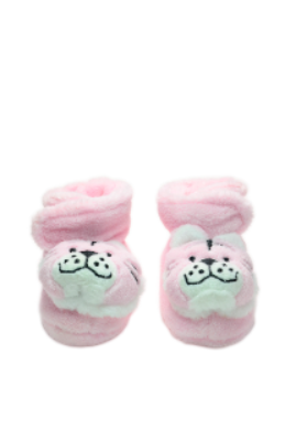 Baby"s Tiger Winter Slipper Pink  S-6/12 M