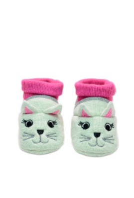 Baby"s Cat Winter Slipper Silver-Fuchsia S - 0/6