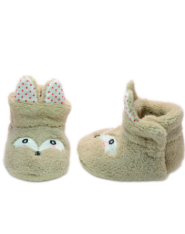 Baby"s Fox eyes Winter Slipper Beige S-0/9