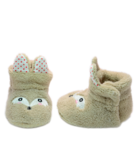 Baby"s Fox eyes Winter Slipper BeigeS-9/18