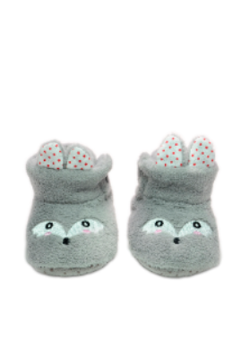 Baby"s Fox eyes Winter Slipper Gray S-0/9 M