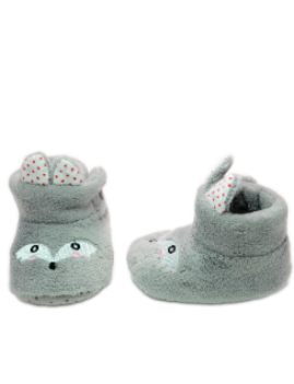 Baby"s Fox eyes Winter Slipper Gray S-0/9 M