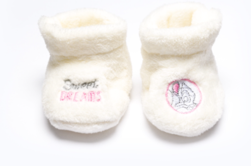 BABY HOME SOCKS BB327 C:WHITE S:12-18M(13CM)