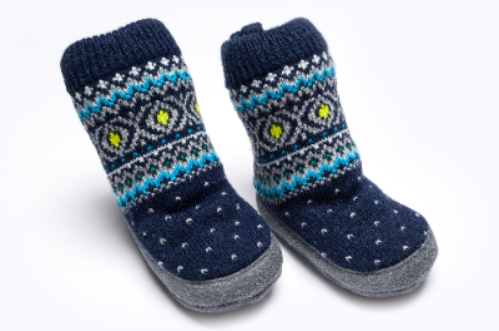 BABY HOME SOCKS BBPOT343 C:NAVY S:6-12M