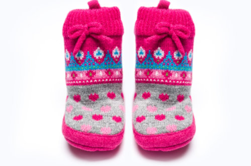 BABY HOME SOCKS BBPOT344 C:FUSHIA S:6-12M