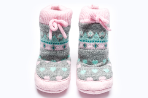 BABY HOME SOCKS BBPOT345 C:PINK S:6-12M