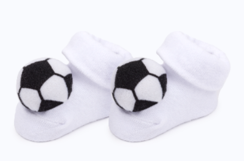 Baby"s Funky Socks White S- 0/12M