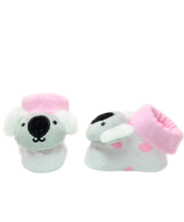 Baby"s Koala Socks White/Pink S-0/12