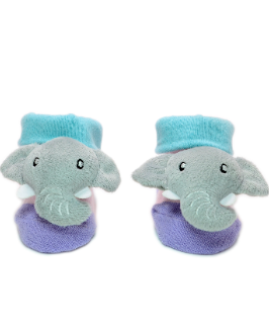 Baby"s Elphant Socks Pink/Blue S-0/12 M