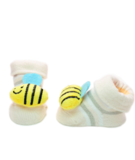 Baby"s Bee Socks l.Pink S- 0/12 M