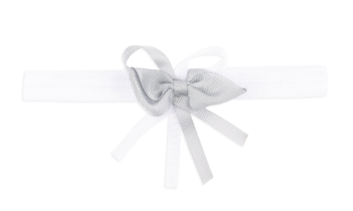 Baby"s Girl Headband & Sock Set White S-6/12 M