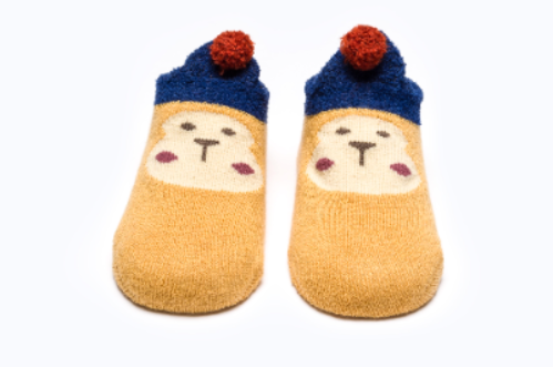 BABY SOCKS BB335 C:NAVY/BEIGE S:6-12M