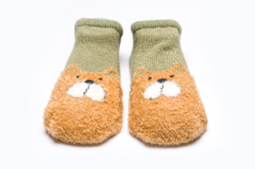 BABY SOCKS BB335 C:YELLOW/GREEN S:6-12M