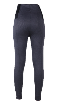 Women"s Plain Legging silver\Black XXL