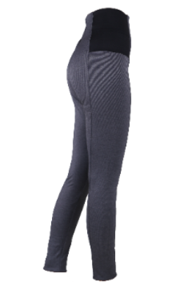 Women"s Plain Legging silver\Black XXL