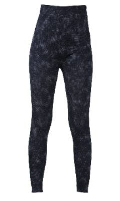 Women reeded Legging Black s/m