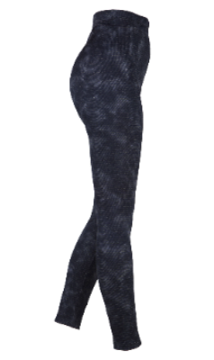 Women reeded Legging Black s/m