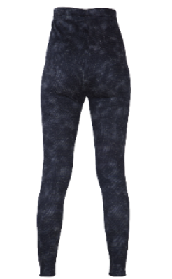 Women reeded Legging Black s/m