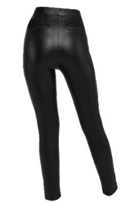 Women"s Black Lether Legging S/M