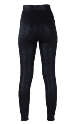 Women Leather Legging Black S/M