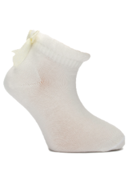 Girl"s Ruffle Socks Cream 2/3 Y Cream