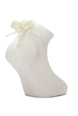 Girl"s Ruffle Socks Cream 2/3 Y Cream