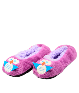 Owl Faces Witner Slipper Mouve M