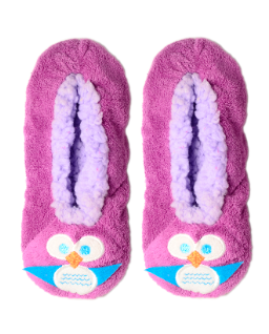 Owl Faces Witner Slipper Mouve M