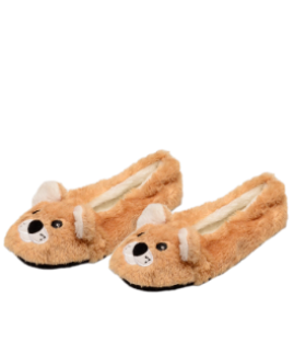 Dog Face Witner Slipper Beige- M Beige