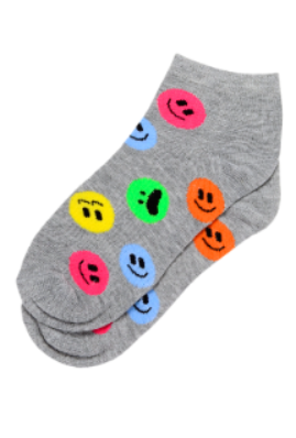 Pack of 3 Girl"s 4508 Short Sock BLACK 4-5 Y