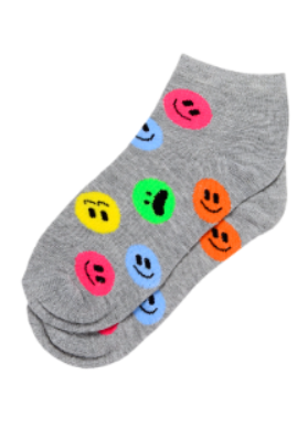 Pack of 3 Girl"s 4508 Short Sock BLACK 6-7 Y