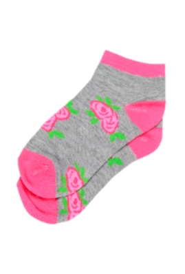 Pack of 3 Girl"s 4510 Short Sock FUCHSIA 4-5 Y