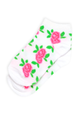 Pack of 3 Girl"s 4510 Short Sock FUCHSIA 4-5 Y